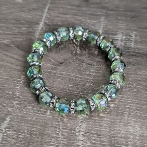 Handmade green bracelet